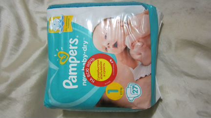 Pampers NEW baby DRY 1 новые 2-5 кг
