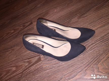Замшевые туфли zara