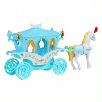 Карета с лошадкой Amore Bello свет и звук, на батарейках (JB0207204)