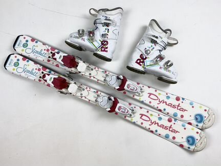 Детские горные лыжи 100 / ботинки 19