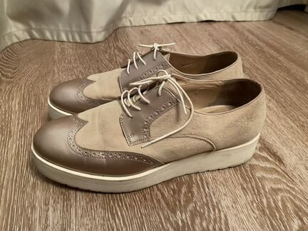 Ботинки-оксфорды из кожи и замши Redwood, 41 р-р