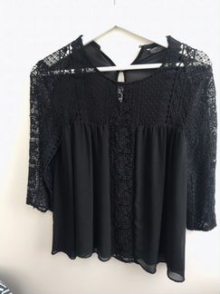 Кофта / блузка zara чёрная