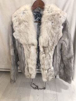 Шуба короткая кролик