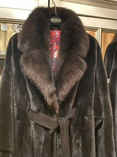 Шуба норковая blackglama соболь