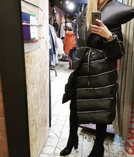 Пуховик удлинённый