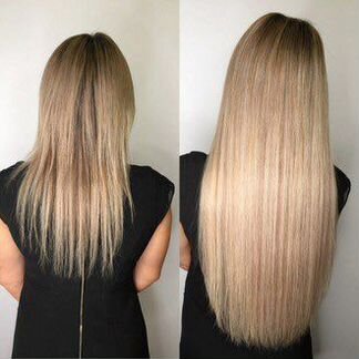 Коррекция наращённых волос