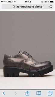 Женские ботинки оксфорд made in italy kenneth cole