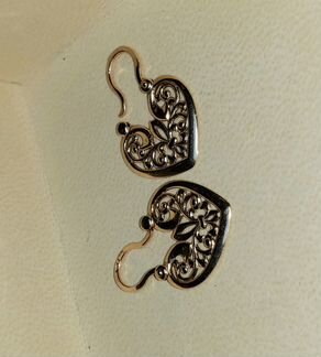 Серьги золотые Россия