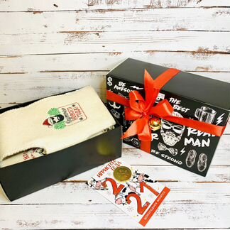 Новогодний мужской подарочный набор банный