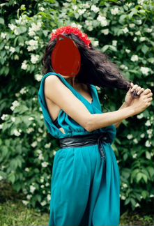 Бирюзовое платье в пол