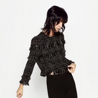 Твидовый топ Zara