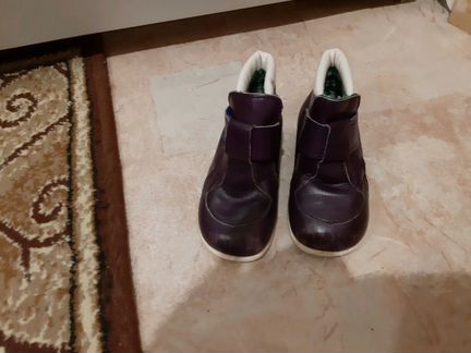 Ботиночки демисезонные,на байке теплой