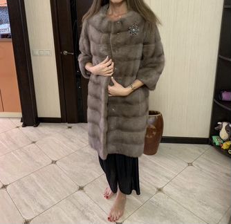 Шуба норковая (поперечка)