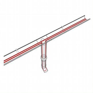 Греющий кабель для желобов и водостоков