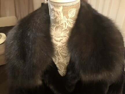 Шуба blackglama поперечка соболь