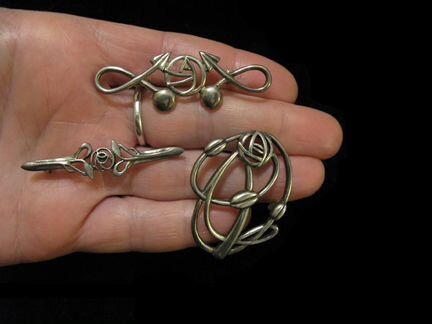 Ренни Макинтош Броши Серебро Винтаж