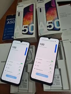Samsung Galaxy A50 2шт 64Gb/128Gb Комплект+Чехол