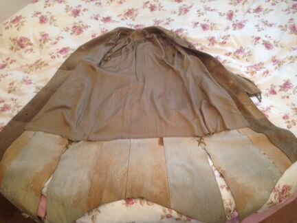 Замшевое пальто