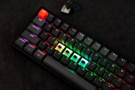 K6 RGB aluminum gateron switches + HotSwap