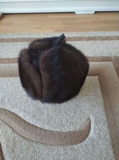 Норковая шапка мужская