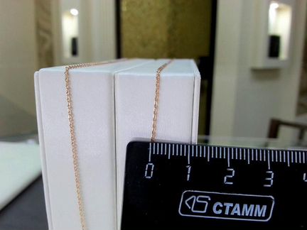 Золотая цепочка Якорная - проба 585, длина 40 см