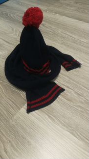 Шапка и шарф Button Blue