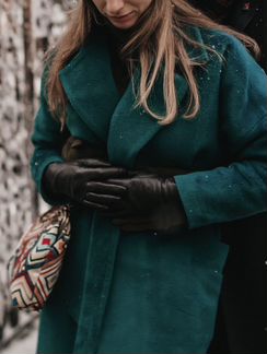 Пальто-халат зимнее
