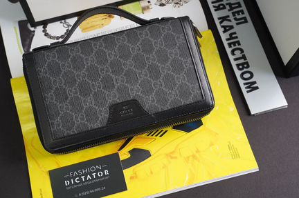 Клатч на молнии барсетка Gucci GG