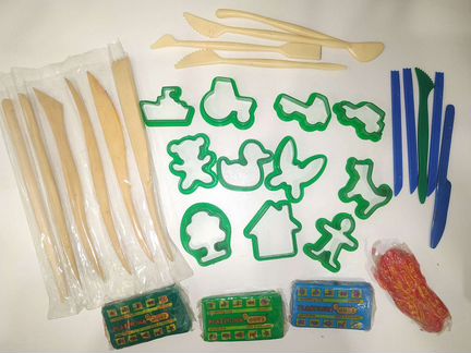 Большой набор для лепки: формы, стеки, доски