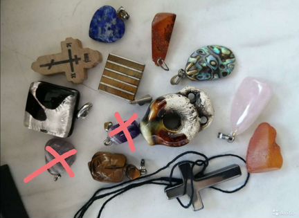 Кулоны из натуральных камней