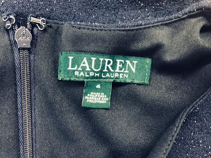 Ralph Lauren платье вечернее с люрексом новое 44+