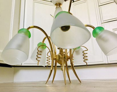 Люстра + бра б/у metal lux(Италия)