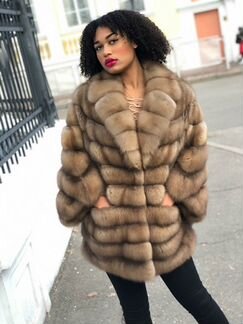 Шуба из куницы. Новая