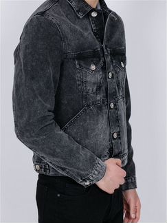 Zakaryan Мужская джинсовая куртка mark/grey/250