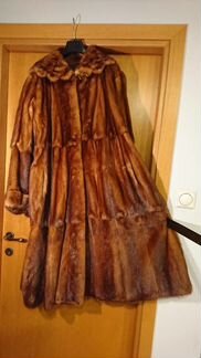 Шуба норковая с капюшоном 46 размер,возможен торг