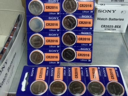 Батарейка литиевая Sony CR2016 3V