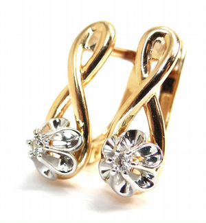 Золотые серьги 