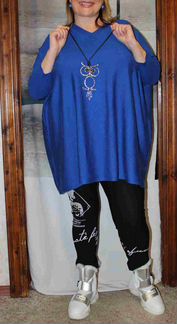 Яркая,стильн.туника-лонгслив.48-62