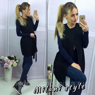 Жилетка с мехом