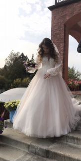 Свадебное платье 42-44 бу