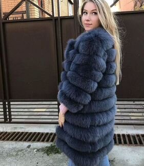 Шуба из песца