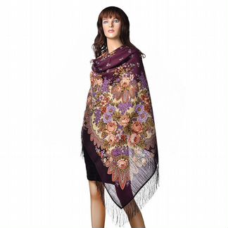 Платок павлопосадский шерстяной