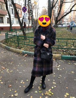 Пальто осеннее 80 шерсть (мохер) 42 размер