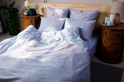 Постельное белье Nettie Цвет: Голубой (2 спал.)