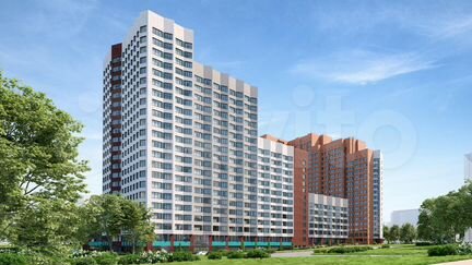 2-к квартира, 55.3 м², 3/21 эт.