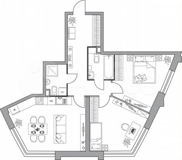 Квартира-студия, 69.5 м², 4/39 эт.