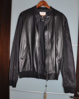 Новая кожаная куртка италия kaos бомбер клубная