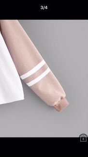 Худи Кофта xxs- xs I speak fluent sarcasm бело-роз