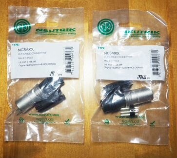 Пара новых XLR-штекеров «Neutrik»