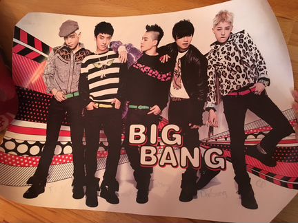 Плакат постер BigBang K-POP (57*42)